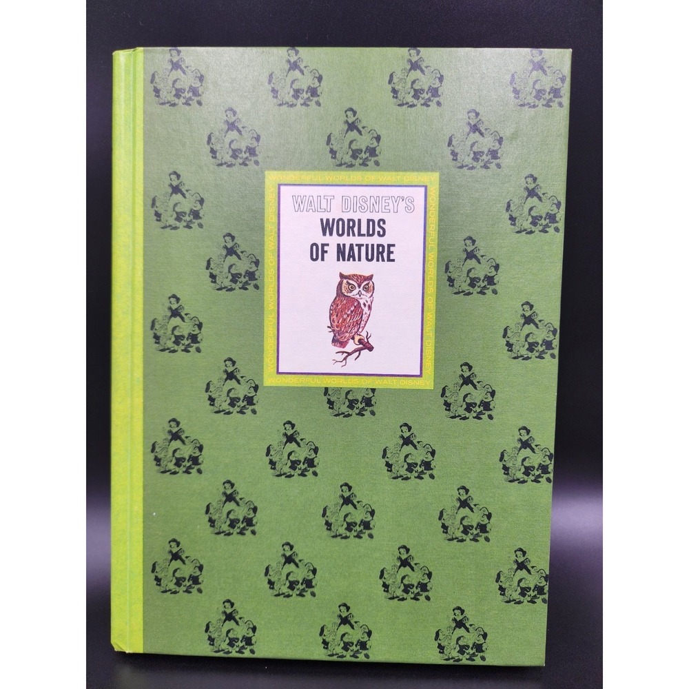 VINTAGE 1965 WALT DISNEY WORLDS OF NATURE‎ HARD COVER BOOK Photos Animals